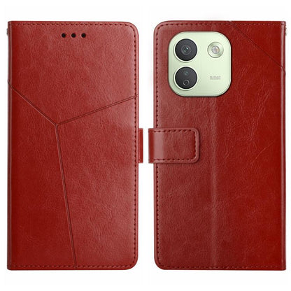 Y-shaped Pattern Flip Leather Phone Case, For Redmi Note 17 4G Global 169.7mm, For Redmi Note 17 Pro+ 5G Global 163.4mm, For Redmi Note 17 Pro 5G Global 163.5mm, For Redmi 17 5G / 4G Global 170mm, For Redmi A7 Pro 171mm / Poco C85x 5G                  ...
