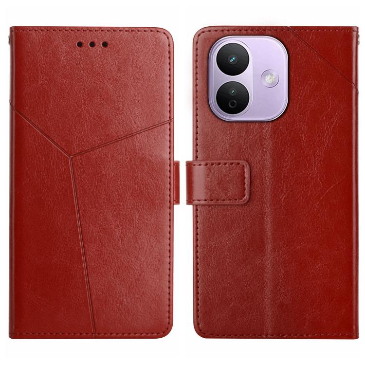 Y-shaped Pattern Flip Leather Phone Case, For Redmi Note 17 4G Global 169.7mm, For Redmi Note 17 Pro+ 5G Global 163.4mm, For Redmi Note 17 Pro 5G Global 163.5mm, For Redmi 17 5G / 4G Global 170mm, For Redmi A7 Pro 171mm / Poco C85x 5G                  ...