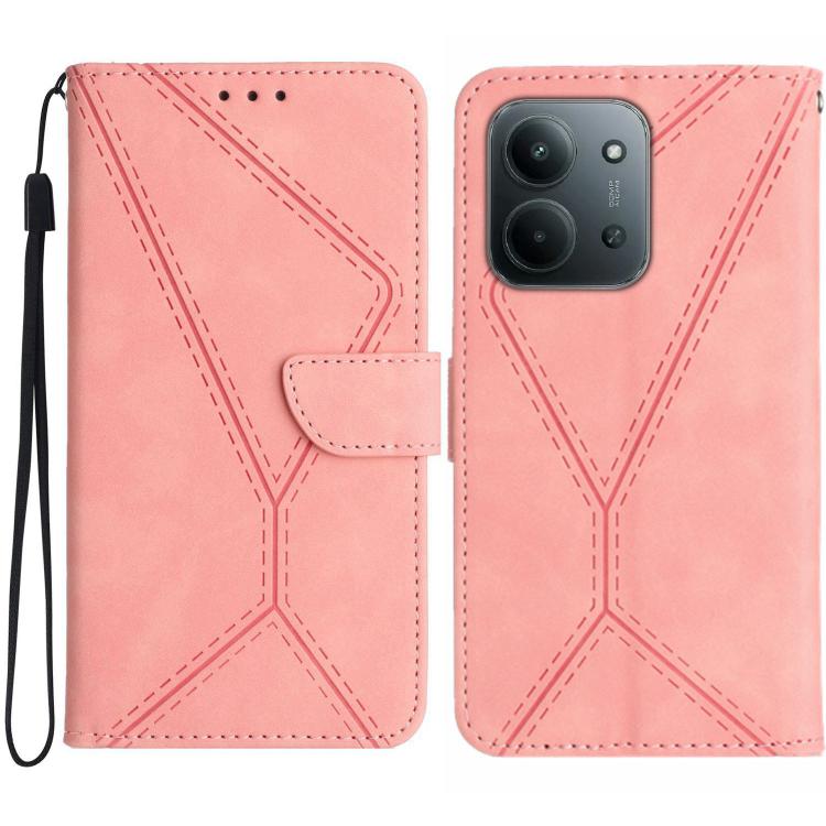 Stitching Embossed Leather Phone Case, For Redmi Note 17 4G Global 169.7mm, For Redmi Note 17 Pro+ 5G Global 163.4mm, For Redmi Note 17 Pro 5G Global 163.5mm, For Redmi 17 5G / 4G Global 170mm, For Redmi A7 Pro 171mm / Poco C85x 5G                     ...