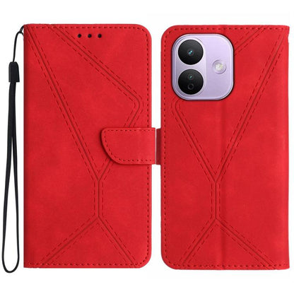 Stitching Embossed Leather Phone Case, For Redmi Note 17 4G Global 169.7mm, For Redmi Note 17 Pro+ 5G Global 163.4mm, For Redmi Note 17 Pro 5G Global 163.5mm, For Redmi 17 5G / 4G Global 170mm, For Redmi A7 Pro 171mm / Poco C85x 5G                     ...