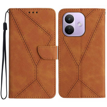 Stitching Embossed Leather Phone Case, For Redmi Note 17 4G Global 169.7mm, For Redmi Note 17 Pro+ 5G Global 163.4mm, For Redmi Note 17 Pro 5G Global 163.5mm, For Redmi 17 5G / 4G Global 170mm, For Redmi A7 Pro 171mm / Poco C85x 5G                     ...