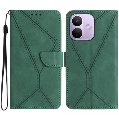 Stitching Embossed Leather Phone Case, For Redmi Note 17 4G Global 169.7mm, For Redmi Note 17 Pro+ 5G Global 163.4mm, For Redmi Note 17 Pro 5G Global 163.5mm, For Redmi 17 5G / 4G Global 170mm, For Redmi A7 Pro 171mm / Poco C85x 5G                     ...