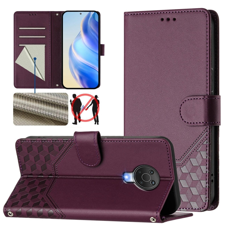 Honeycomb Embossing RFID Leather Phone Case, For Nokia G20 / G10
