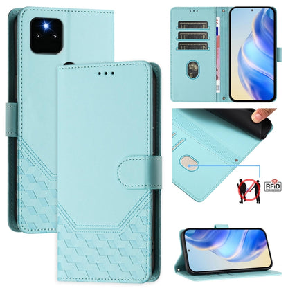 Honeycomb Embossing RFID Leather Phone Case, For Google Pixel 6, For Google Pixel 5a 5G
