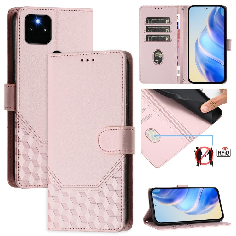 Honeycomb Embossing RFID Leather Phone Case, For Google Pixel 6, For Google Pixel 5a 5G