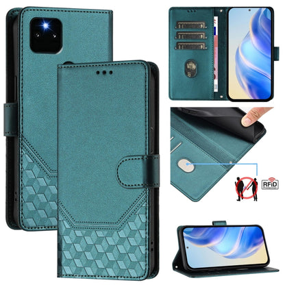 Honeycomb Embossing RFID Leather Phone Case, For Google Pixel 6, For Google Pixel 5a 5G
