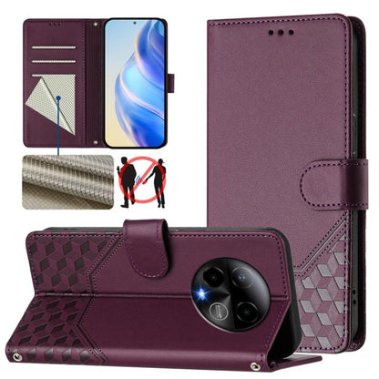 Honeycomb Embossing RFID Leather Phone Case, For BLU G95, For BLU Bold N4, For BLU Bold K50, For BLU C9, For BLU View 5 Pro, For BLU View 5, For BLU View Speed