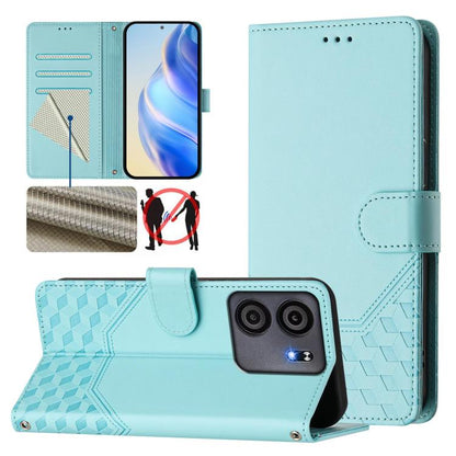 Honeycomb Embossing RFID Leather Phone Case, For BLU G95, For BLU Bold N4, For BLU Bold K50, For BLU C9, For BLU View 5 Pro, For BLU View 5, For BLU View Speed
