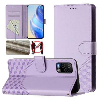 Honeycomb Embossing RFID Leather Phone Case, For BLU G95, For BLU Bold N4, For BLU Bold K50, For BLU C9, For BLU View 5 Pro, For BLU View 5, For BLU View Speed