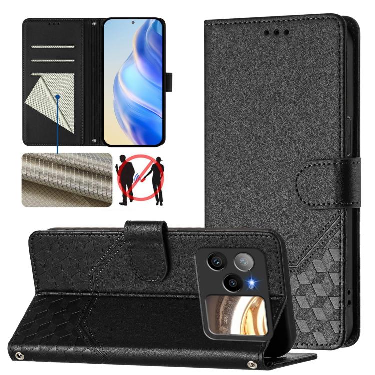 Honeycomb Embossing RFID Leather Phone Case, For BLU G95, For BLU Bold N4, For BLU Bold K50, For BLU C9, For BLU View 5 Pro, For BLU View 5, For BLU View Speed