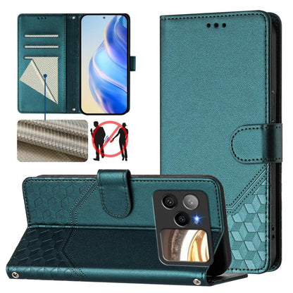 Honeycomb Embossing RFID Leather Phone Case, For BLU G95, For BLU Bold N4, For BLU Bold K50, For BLU C9, For BLU View 5 Pro, For BLU View 5, For BLU View Speed