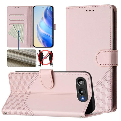 Honeycomb Embossing RFID Leather Phone Case, For BLU G95, For BLU Bold N4, For BLU Bold K50, For BLU C9, For BLU View 5 Pro, For BLU View 5, For BLU View Speed