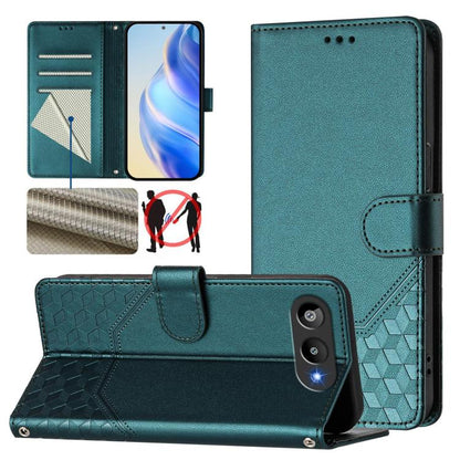 Honeycomb Embossing RFID Leather Phone Case, For BLU G95, For BLU Bold N4, For BLU Bold K50, For BLU C9, For BLU View 5 Pro, For BLU View 5, For BLU View Speed