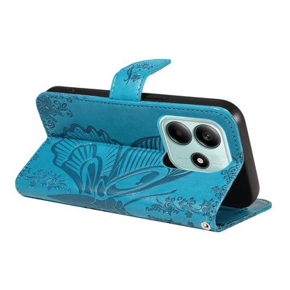 Swallowtail Butterfly Embossed Leather Phone Case, For Redmi Note 14 5G, For Redmi Note 14 Pro / 14 Pro+ 5G, For Redmi 14C 4G
