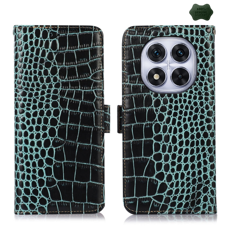 Crocodile Top Layer Cowhide Leather Phone Case, For Redmi Note 17 4G Global 169.7mm, For Redmi Note 17 Pro+ 5G Global 163.4mm, For Redmi Note 17 Pro 5G Global 163.5mm, For Redmi K100 Pro Max/Poco F9 Ultra 5G, For Redmi K100 Pro 5G/Poco F9 Pro 5G       ...