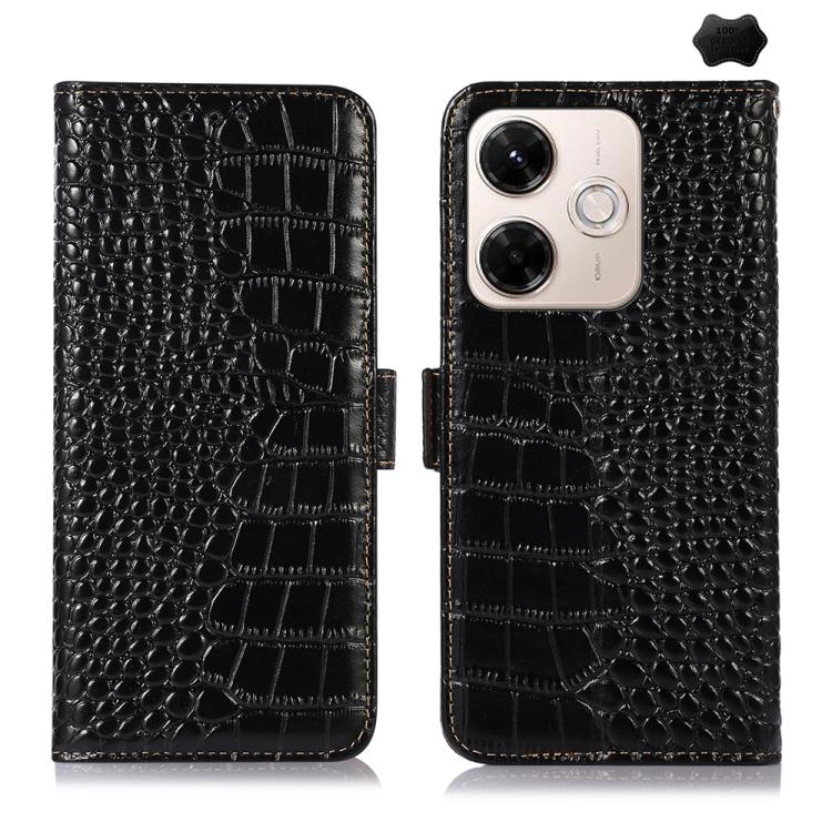 Crocodile Top Layer Cowhide Leather Phone Case, For Redmi Note 17 4G Global 169.7mm, For Redmi Note 17 Pro+ 5G Global 163.4mm, For Redmi Note 17 Pro 5G Global 163.5mm, For Redmi K100 Pro Max/Poco F9 Ultra 5G, For Redmi K100 Pro 5G/Poco F9 Pro 5G       ...