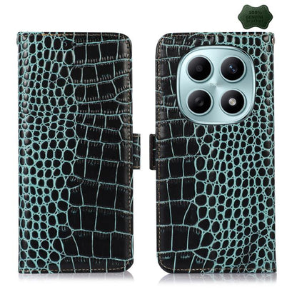 Crocodile Top Layer Cowhide Leather Phone Case, For Redmi Note 17 4G Global 169.7mm, For Redmi Note 17 Pro+ 5G Global 163.4mm, For Redmi Note 17 Pro 5G Global 163.5mm, For Redmi K100 Pro Max/Poco F9 Ultra 5G, For Redmi K100 Pro 5G/Poco F9 Pro 5G       ...