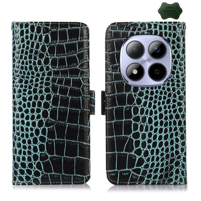 Crocodile Top Layer Cowhide Leather Phone Case, For Redmi Note 17 4G Global 169.7mm, For Redmi Note 17 Pro+ 5G Global 163.4mm, For Redmi Note 17 Pro 5G Global 163.5mm, For Redmi K100 Pro Max/Poco F9 Ultra 5G, For Redmi K100 Pro 5G/Poco F9 Pro 5G       ...