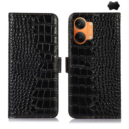 Crocodile Top Layer Cowhide Leather Phone Case, For Redmi Note 17 4G Global 169.7mm, For Redmi Note 17 Pro+ 5G Global 163.4mm, For Redmi Note 17 Pro 5G Global 163.5mm, For Redmi K100 Pro Max/Poco F9 Ultra 5G, For Redmi K100 Pro 5G/Poco F9 Pro 5G       ...
