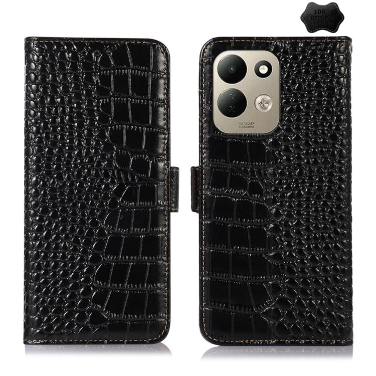 Crocodile Top Layer Cowhide Leather Phone Case, For Redmi Note 17 4G Global 169.7mm, For Redmi Note 17 Pro+ 5G Global 163.4mm, For Redmi Note 17 Pro 5G Global 163.5mm, For Redmi K100 Pro Max/Poco F9 Ultra 5G, For Redmi K100 Pro 5G/Poco F9 Pro 5G       ...