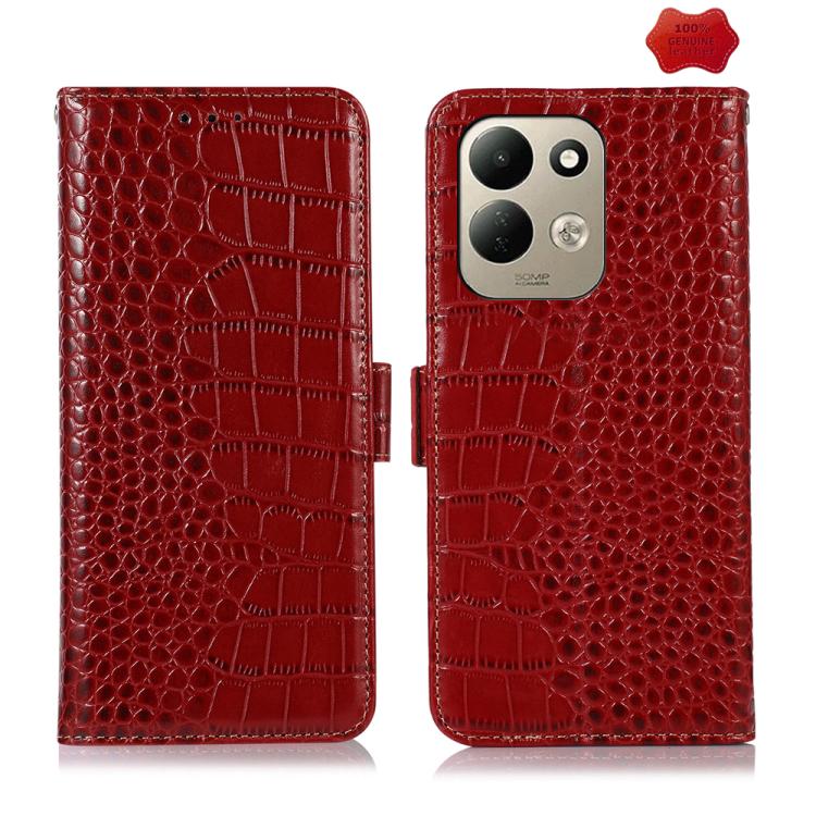 Crocodile Top Layer Cowhide Leather Phone Case, For Redmi Note 17 4G Global 169.7mm, For Redmi Note 17 Pro+ 5G Global 163.4mm, For Redmi Note 17 Pro 5G Global 163.5mm, For Redmi K100 Pro Max/Poco F9 Ultra 5G, For Redmi K100 Pro 5G/Poco F9 Pro 5G       ...