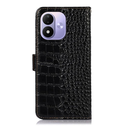 Crocodile Top Layer Cowhide Leather Phone Case, For Redmi Note 17 4G Global 169.7mm, For Redmi Note 17 Pro+ 5G Global 163.4mm, For Redmi Note 17 Pro 5G Global 163.5mm, For Redmi K100 Pro Max/Poco F9 Ultra 5G, For Redmi K100 Pro 5G/Poco F9 Pro 5G       ...