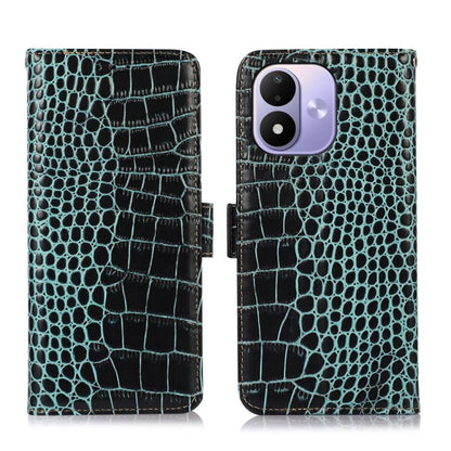 Crocodile Top Layer Cowhide Leather Phone Case, For Redmi Note 17 4G Global 169.7mm, For Redmi Note 17 Pro+ 5G Global 163.4mm, For Redmi Note 17 Pro 5G Global 163.5mm, For Redmi K100 Pro Max/Poco F9 Ultra 5G, For Redmi K100 Pro 5G/Poco F9 Pro 5G       ...