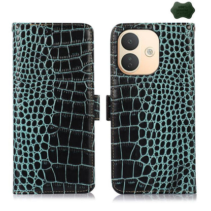 Crocodile Top Layer Cowhide Leather Phone Case, For Redmi Note 17 4G Global 169.7mm, For Redmi Note 17 Pro+ 5G Global 163.4mm, For Redmi Note 17 Pro 5G Global 163.5mm, For Redmi K100 Pro Max/Poco F9 Ultra 5G, For Redmi K100 Pro 5G/Poco F9 Pro 5G       ...