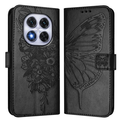 Embossed Butterfly Leather Phone Case, For Xiaomi Poco X7, For Xiaomi 15 Ultra, For Xiaomi Poco X7 Pro, For Xiaomi Poco M7 Pro 5G Global, For Xiaomi 14T Pro, For Xiaomi 14T