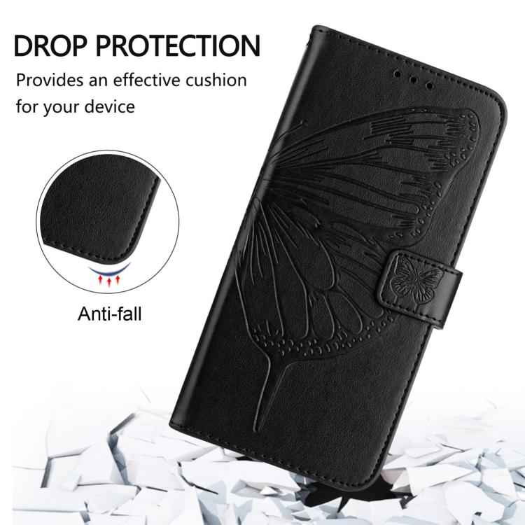 Embossed Butterfly Leather Phone Case, For Xiaomi Poco X7, For Xiaomi 15 Ultra, For Xiaomi Poco X7 Pro, For Xiaomi Poco M7 Pro 5G Global, For Xiaomi 14T Pro, For Xiaomi 14T