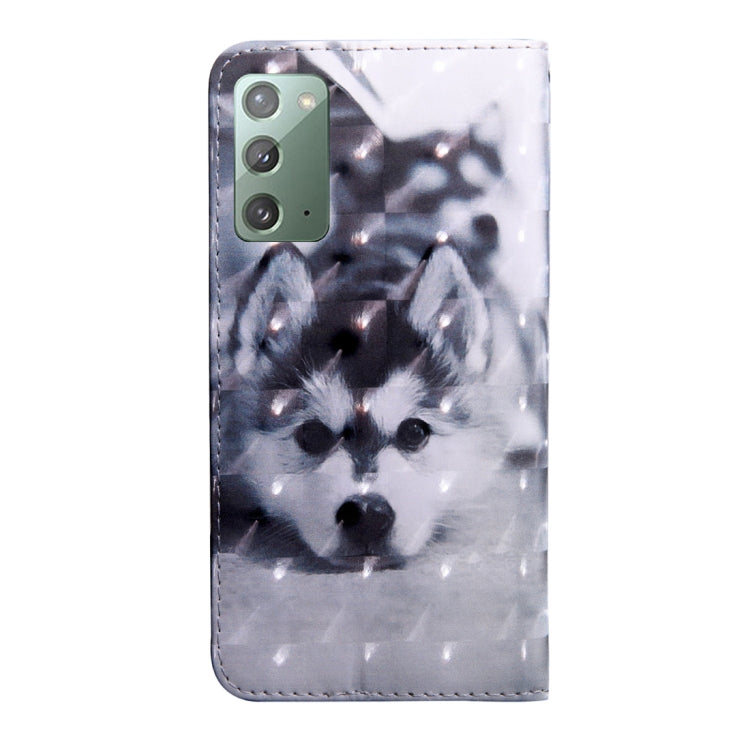Husky print PU leather phone wallet case with protective back cover, gray and black