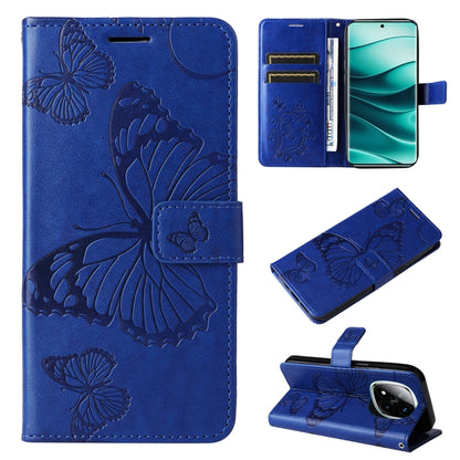 3D Butterfly Embossed Pattern Flip Leather Phone Case, For Redmi 17C/14C 4G/A4 5G/Poco C75 5G, For Redmi Note 14 5G, For Redmi Note 14 Pro / 14 Pro+ 5G, For Redmi 14C 4G Global