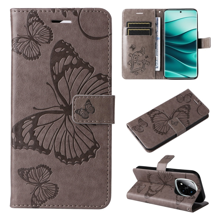 3D Butterfly Embossed Pattern Flip Leather Phone Case, For Redmi 17C/14C 4G/A4 5G/Poco C75 5G, For Redmi Note 14 5G, For Redmi Note 14 Pro / 14 Pro+ 5G, For Redmi 14C 4G Global