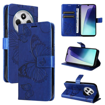 3D Butterfly Embossed Pattern Flip Leather Phone Case, For Redmi 17C/14C 4G/A4 5G/Poco C75 5G, For Redmi Note 14 5G, For Redmi Note 14 Pro / 14 Pro+ 5G, For Redmi 14C 4G Global
