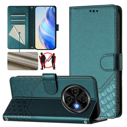 Honeycomb Embossing RFID Leather Phone Case, For Tecno Camon 50 Pro 4G, For Tecno Camon 50 4G, For Tecno Spark Slim 5G, For Tecno Pop 10 / Infinix Smart 10 4G, For Tecno Camon 40 Pro 4G, For Tecno Camon 40 Premier, For Tecno Camon 40 4G                ...