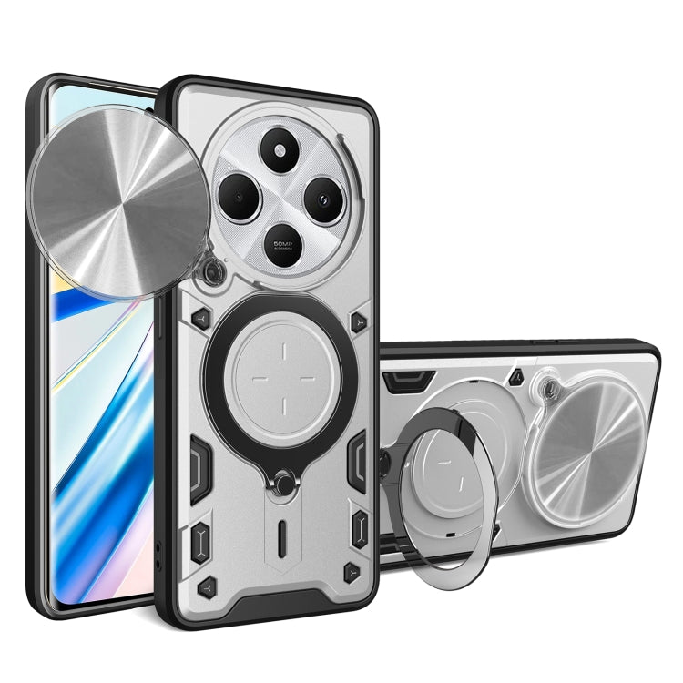 CD Texture Sliding Camshield Magnetic Holder Phone Case, For Redmi Note 14 Pro 5G, For Redmi 14C 4G, For Redmi 13 4G Global
