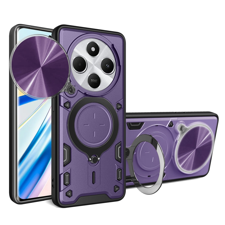 CD Texture Sliding Camshield Magnetic Holder Phone Case, For Redmi Note 14 Pro 5G, For Redmi 14C 4G, For Redmi 13 4G Global