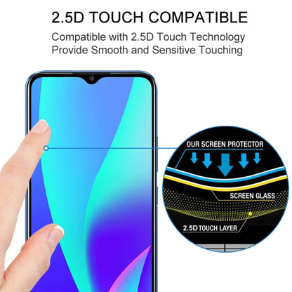 Tempered glass screen protector film with 2.5D touch smooth rounded edges
