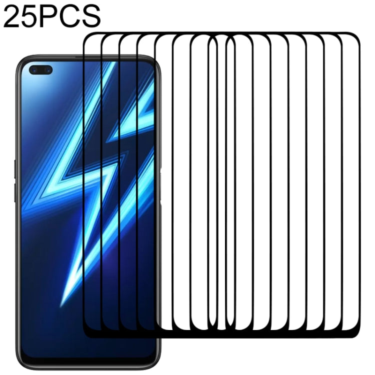 25-pack tempered glass screen protector films for smartphone display, clear coverage