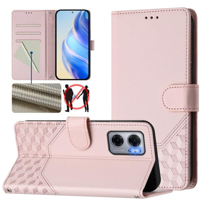 Honeycomb Embossing RFID Leather Phone Case, For Redmi Note 11 Pro 5G / 4G Global, For Redmi Note 12 Pro 4G Global, For Redmi Note 12 4G Global, For Redmi A1 4G / A2 4G, For Redmi Note 12 Explorer / 12 Pro+ 5G, For Redmi Note 12 Pro Speed / 12 Pro 5G  ...