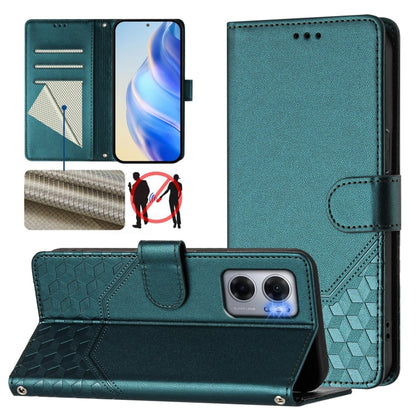 Honeycomb Embossing RFID Leather Phone Case, For Redmi Note 11 Pro 5G / 4G Global, For Redmi Note 12 Pro 4G Global, For Redmi Note 12 4G Global, For Redmi A1 4G / A2 4G, For Redmi Note 12 Explorer / 12 Pro+ 5G, For Redmi Note 12 Pro Speed / 12 Pro 5G  ...