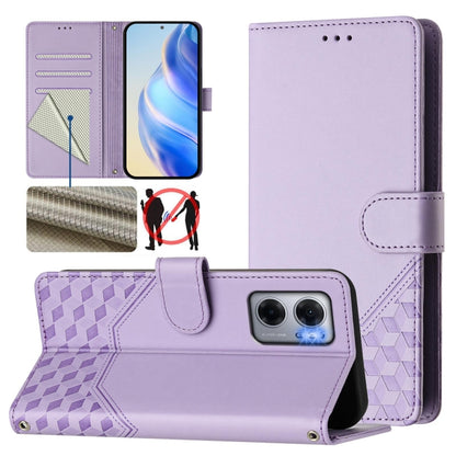 Honeycomb Embossing RFID Leather Phone Case, For Redmi Note 11 Pro 5G / 4G Global, For Redmi Note 12 Pro 4G Global, For Redmi Note 12 4G Global, For Redmi A1 4G / A2 4G, For Redmi Note 12 Explorer / 12 Pro+ 5G, For Redmi Note 12 Pro Speed / 12 Pro 5G  ...