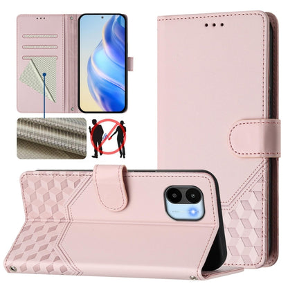 Honeycomb Embossing RFID Leather Phone Case, For Redmi Note 11 Pro 5G / 4G Global, For Redmi Note 12 Pro 4G Global, For Redmi Note 12 4G Global, For Redmi A1 4G / A2 4G, For Redmi Note 12 Explorer / 12 Pro+ 5G, For Redmi Note 12 Pro Speed / 12 Pro 5G  ...