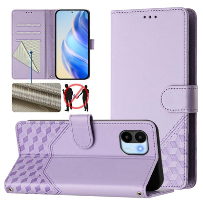 Honeycomb Embossing RFID Leather Phone Case, For Redmi Note 11 Pro 5G / 4G Global, For Redmi Note 12 Pro 4G Global, For Redmi Note 12 4G Global, For Redmi A1 4G / A2 4G, For Redmi Note 12 Explorer / 12 Pro+ 5G, For Redmi Note 12 Pro Speed / 12 Pro 5G  ...