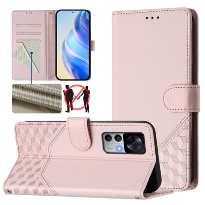 Honeycomb Embossing RFID Leather Phone Case, For Redmi Note 11 Pro 5G / 4G Global, For Redmi Note 12 Pro 4G Global, For Redmi Note 12 4G Global, For Redmi A1 4G / A2 4G, For Redmi Note 12 Explorer / 12 Pro+ 5G, For Redmi Note 12 Pro Speed / 12 Pro 5G  ...