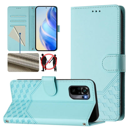 Honeycomb Embossing RFID Leather Phone Case, For Redmi Note 11 Pro 5G / 4G Global, For Redmi Note 12 Pro 4G Global, For Redmi Note 12 4G Global, For Redmi A1 4G / A2 4G, For Redmi Note 12 Explorer / 12 Pro+ 5G, For Redmi Note 12 Pro Speed / 12 Pro 5G  ...
