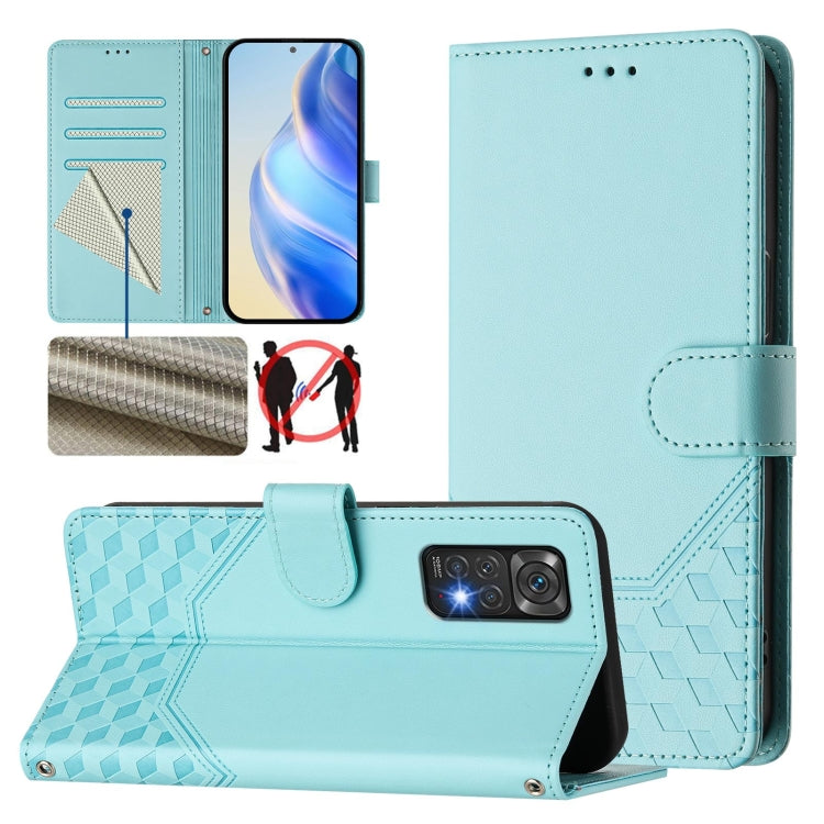 Honeycomb Embossing RFID Leather Phone Case, For Redmi 14C 4G, For Redmi K70 Ultra 5G, For Redmi 13 5G / 4G Global, For Redmi A3 4G Global / A3X 4G, For Redmi Note 13 Pro 4G Global, For Redmi 13C 4G, For Redmi Note 13 4G Global                         ...
