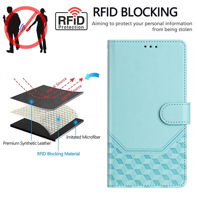 Honeycomb Embossing RFID Leather Phone Case, For Redmi Note 11 Pro 5G / 4G Global, For Redmi Note 12 Pro 4G Global, For Redmi Note 12 4G Global, For Redmi A1 4G / A2 4G, For Redmi Note 12 Explorer / 12 Pro+ 5G, For Redmi Note 12 Pro Speed / 12 Pro 5G  ...