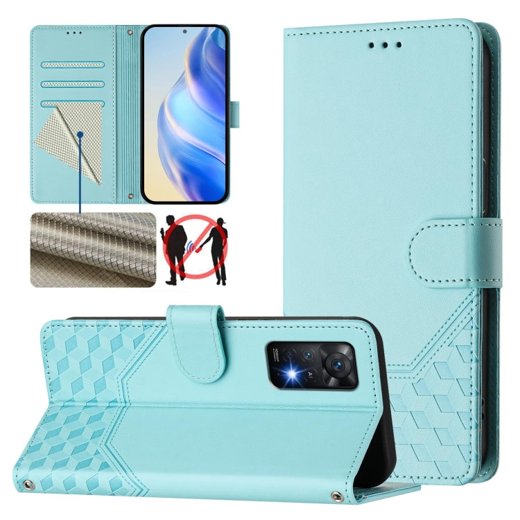 Honeycomb Embossing RFID Leather Phone Case, For Redmi Note 11 Pro 5G / 4G Global, For Redmi Note 12 Pro 4G Global, For Redmi Note 12 4G Global, For Redmi A1 4G / A2 4G, For Redmi Note 12 Explorer / 12 Pro+ 5G, For Redmi Note 12 Pro Speed / 12 Pro 5G  ...