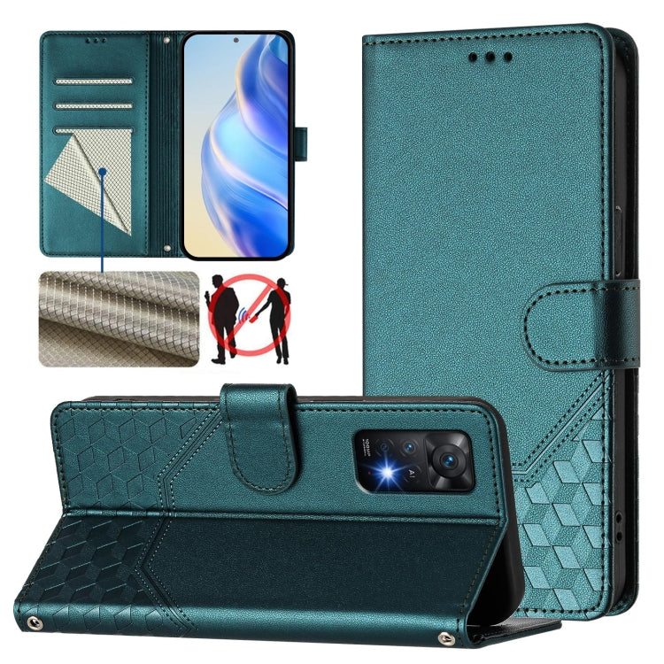 Honeycomb Embossing RFID Leather Phone Case, For Redmi Note 11 Pro 5G / 4G Global, For Redmi Note 12 Pro 4G Global, For Redmi Note 12 4G Global, For Redmi A1 4G / A2 4G, For Redmi Note 12 Explorer / 12 Pro+ 5G, For Redmi Note 12 Pro Speed / 12 Pro 5G  ...